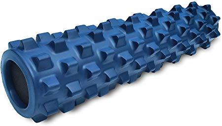 RumbleRoller - Textured Muscle Foam Roller Manipulates Soft Tissue Like A Massage Therapist