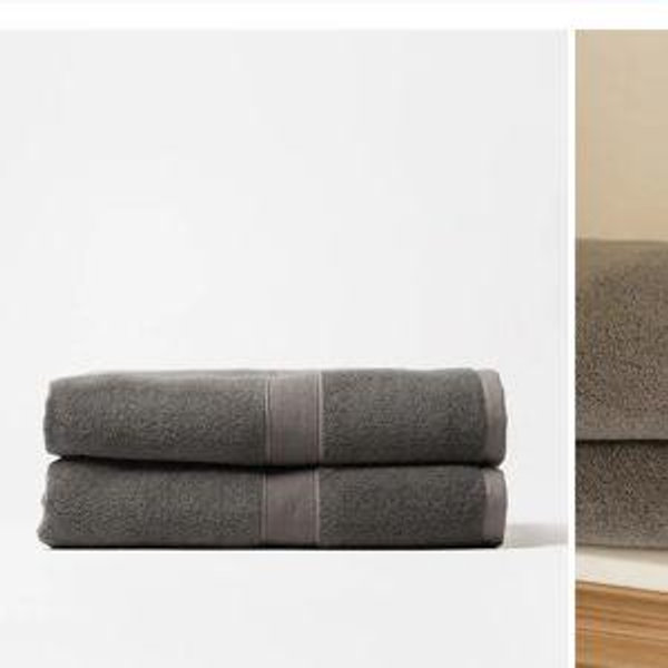 Luxe Bath Sheets Charcoal