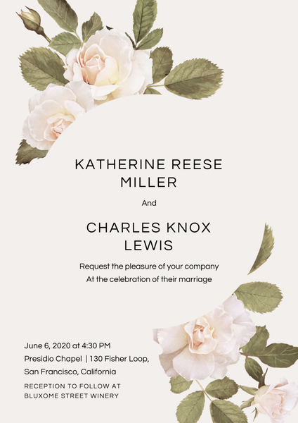 Woads Corner | Ivory | Zola Wedding Invitations