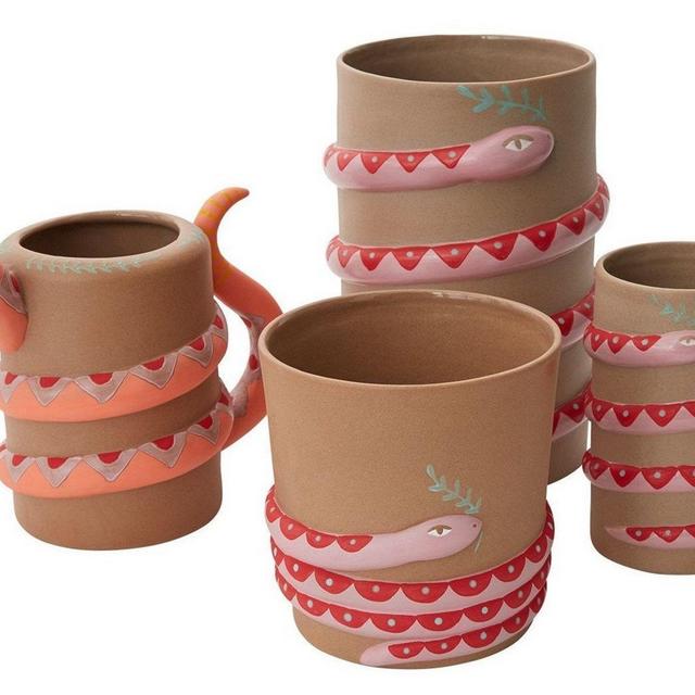 Bali Serpent Planter and Vase Collection