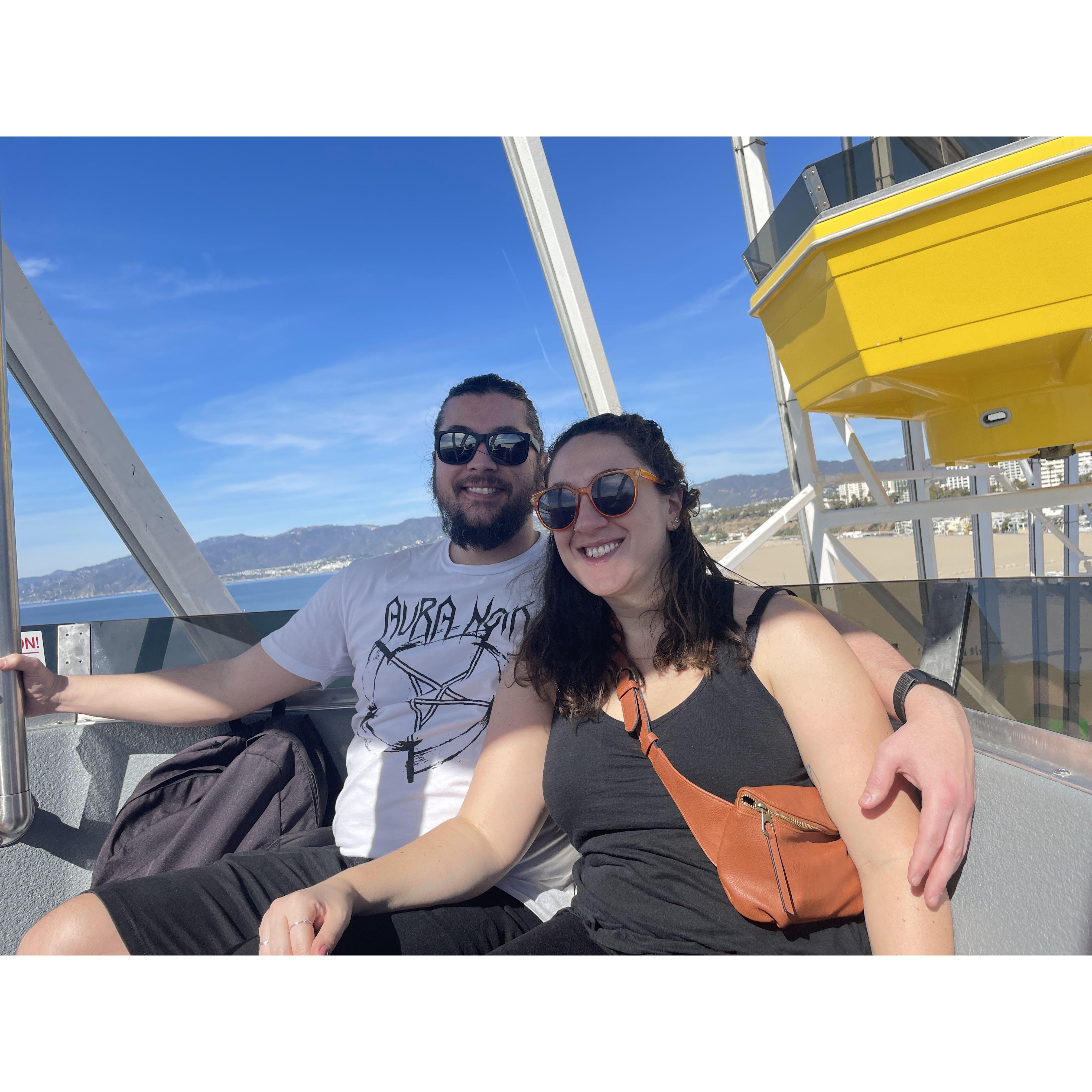 On a Ferris Wheel in Santa Monica