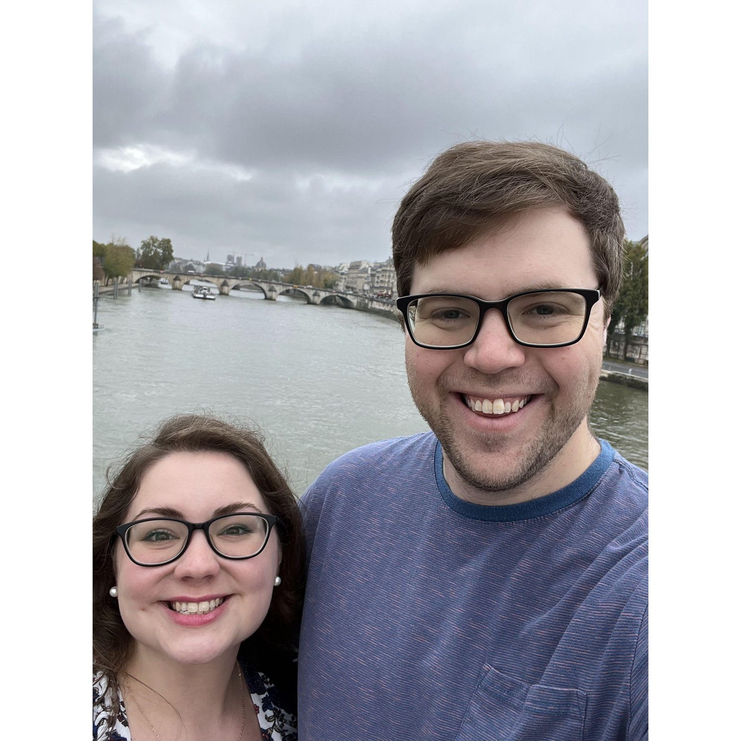 Walking along the Seine