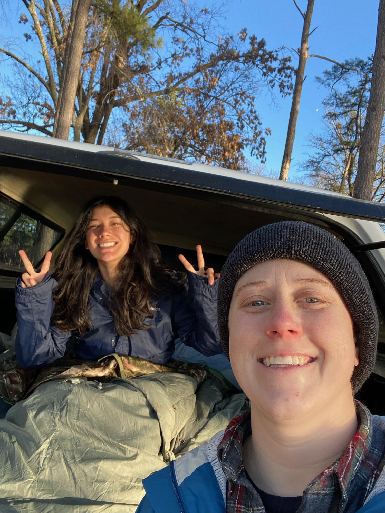 Camping in Texas in January… yes, yes it was very cold