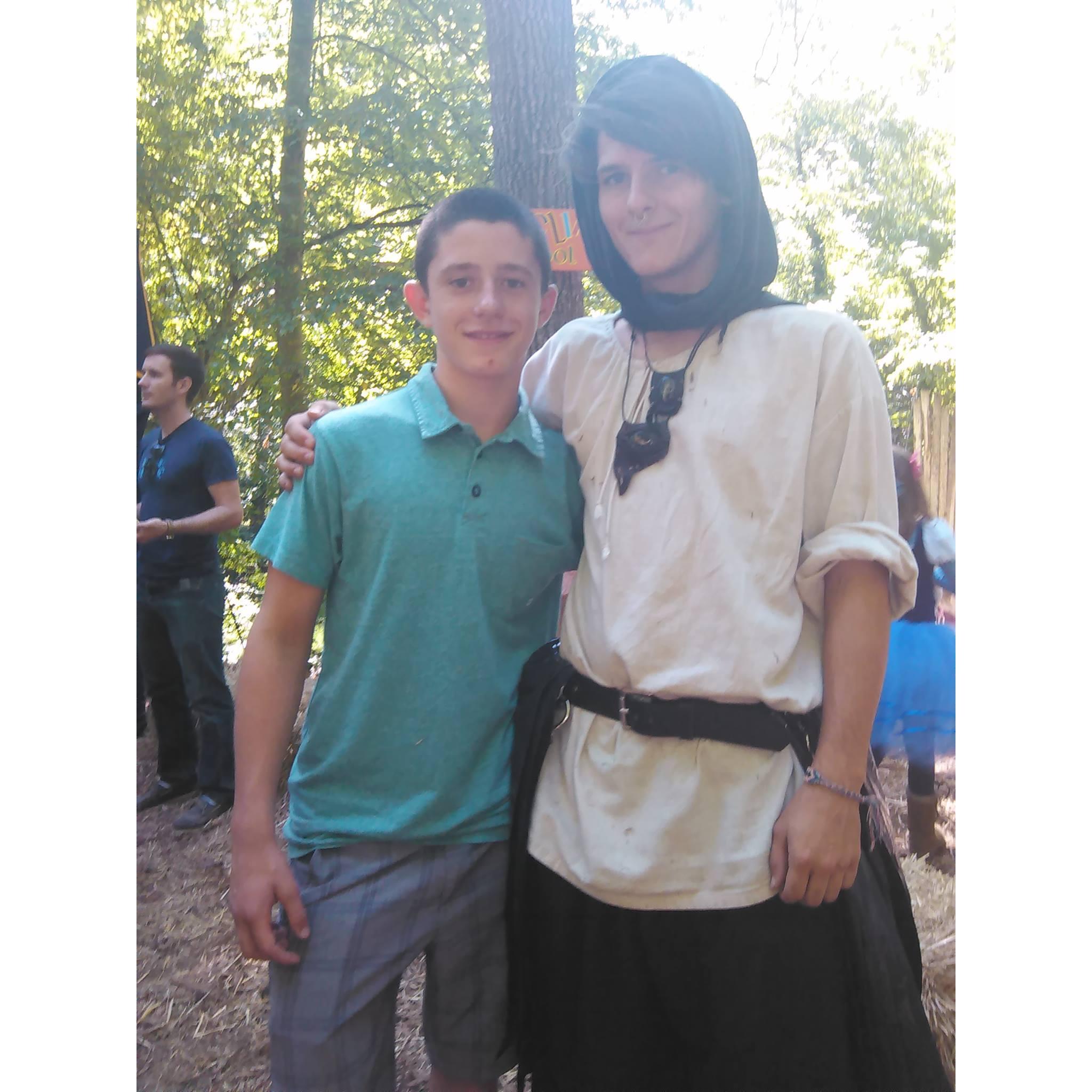 Jacob with his brother Magnus