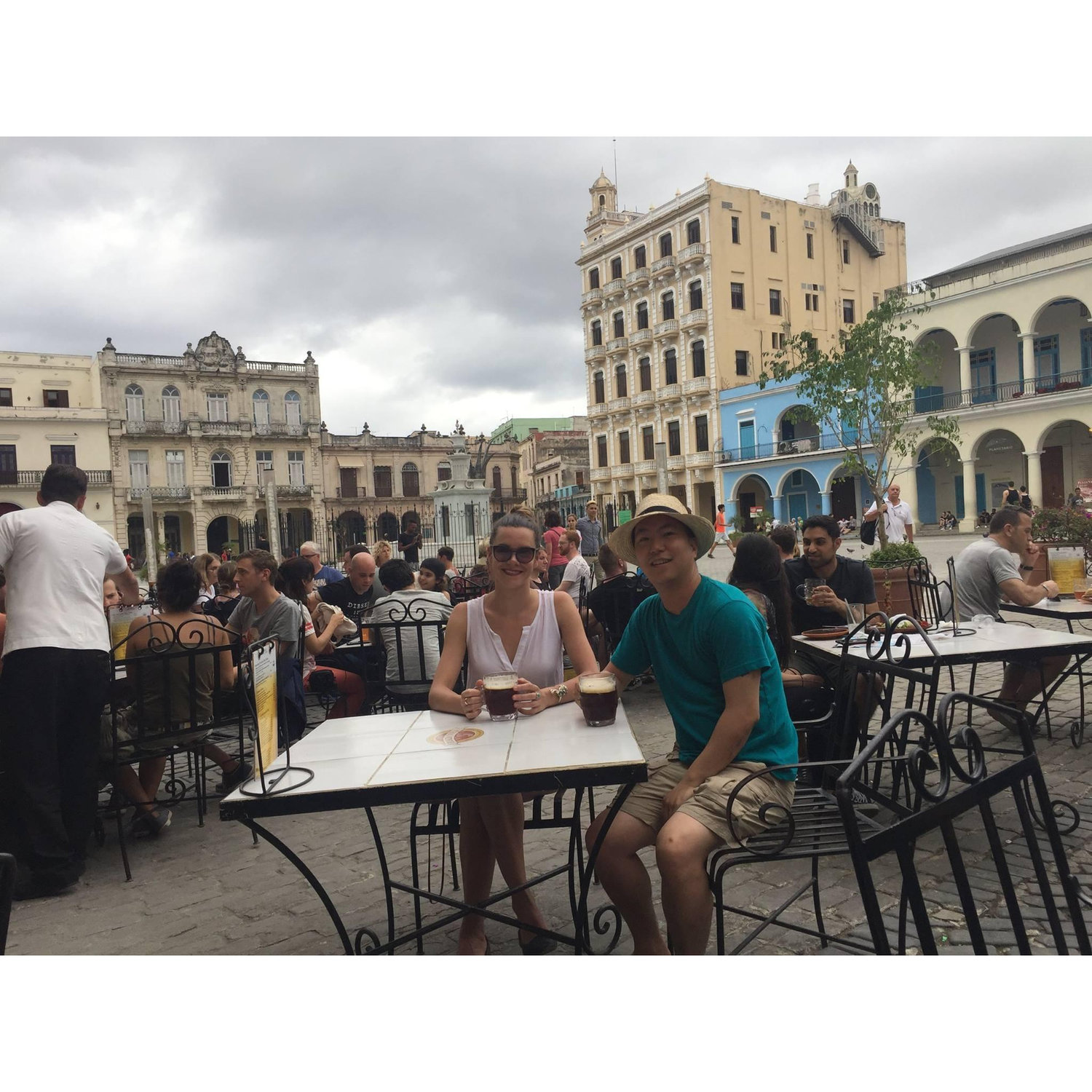 Enjoying a microbrew in Old Havana, Cuba (March 2017)