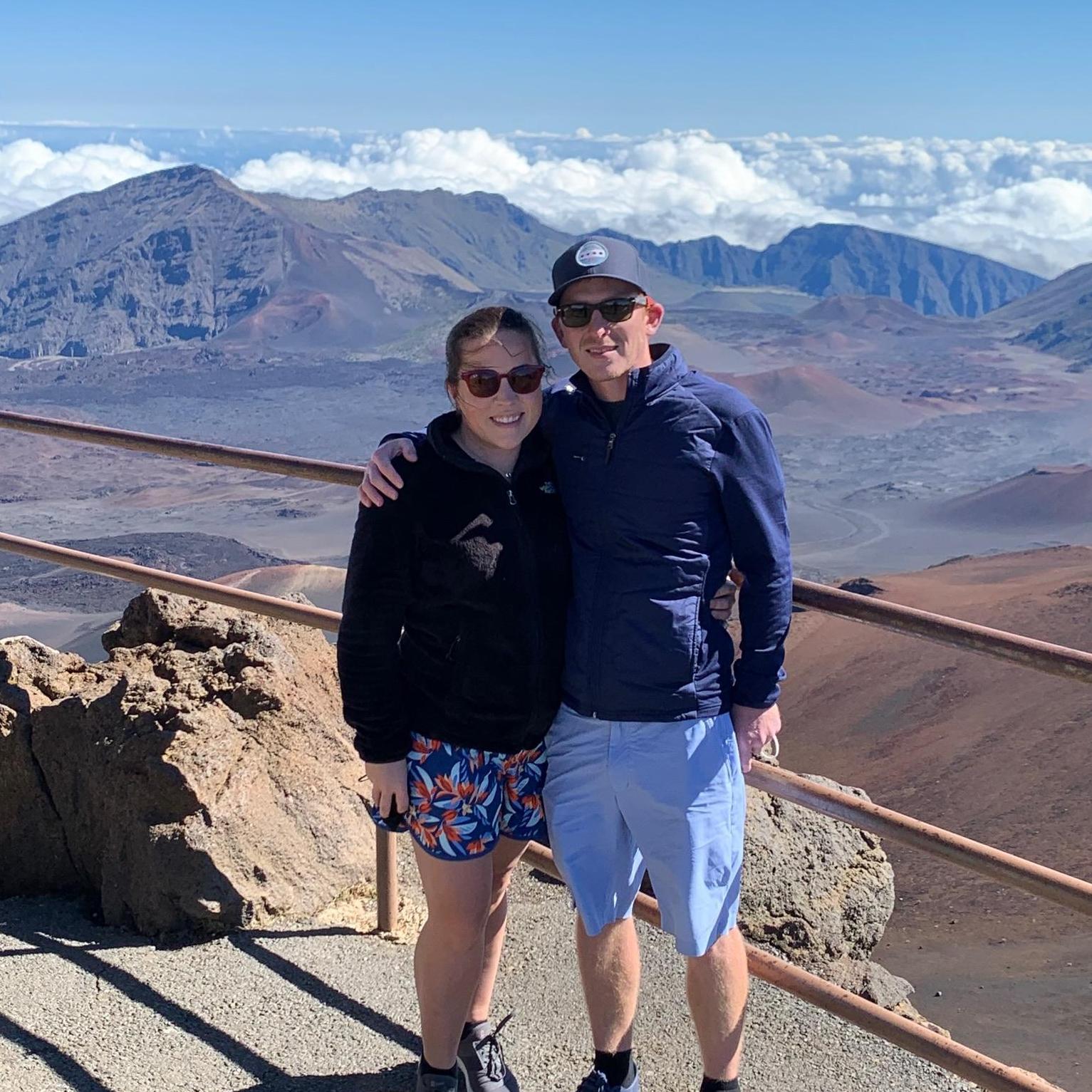 While in Maui we hiked the Haleakalā volcano. It looked like we were on Mars (and felt like it too!) Temps were in the 40s at the top and we were so glad we had our winter coats with us.