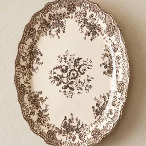 FLORAL EARTHENWARE SERVING DISH | Zara Home
