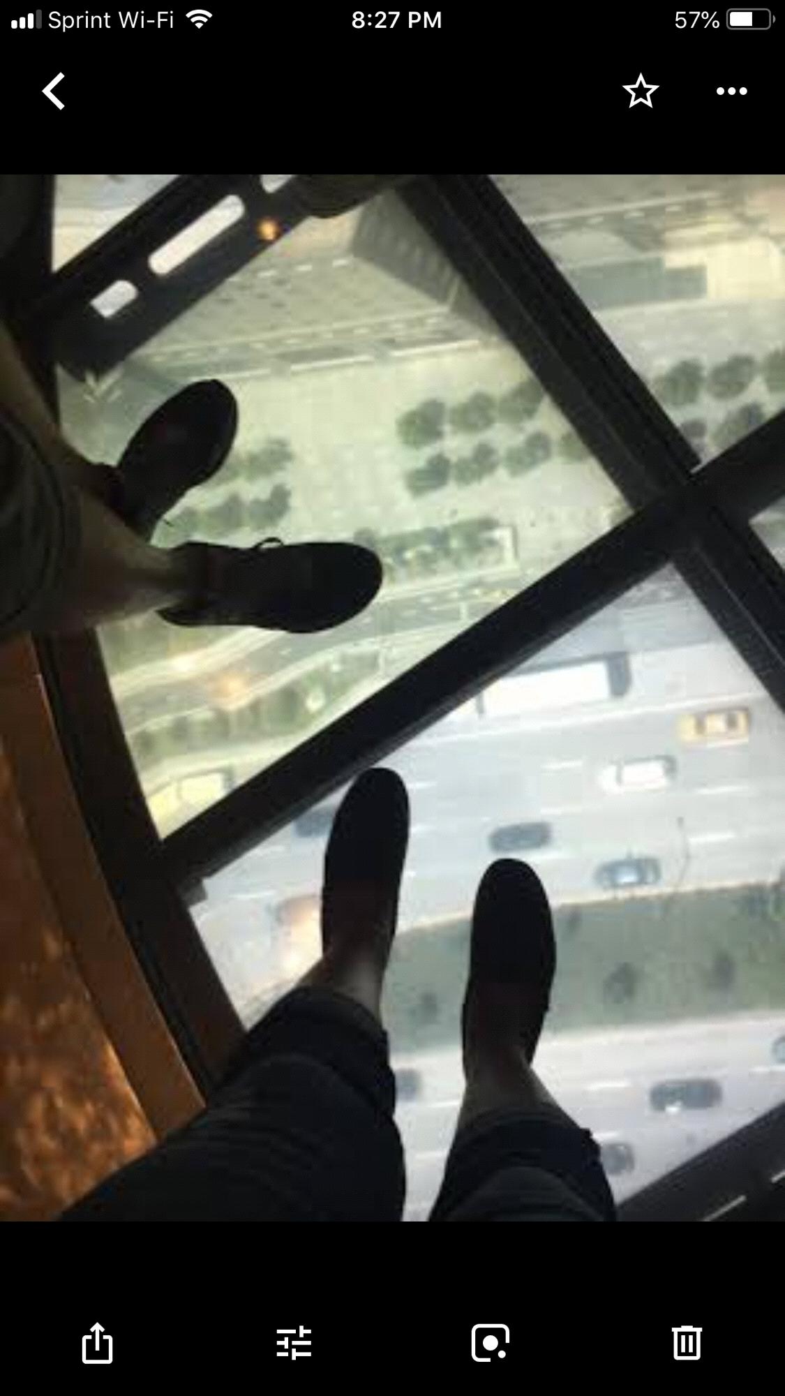 our first time up in the John Hancock building