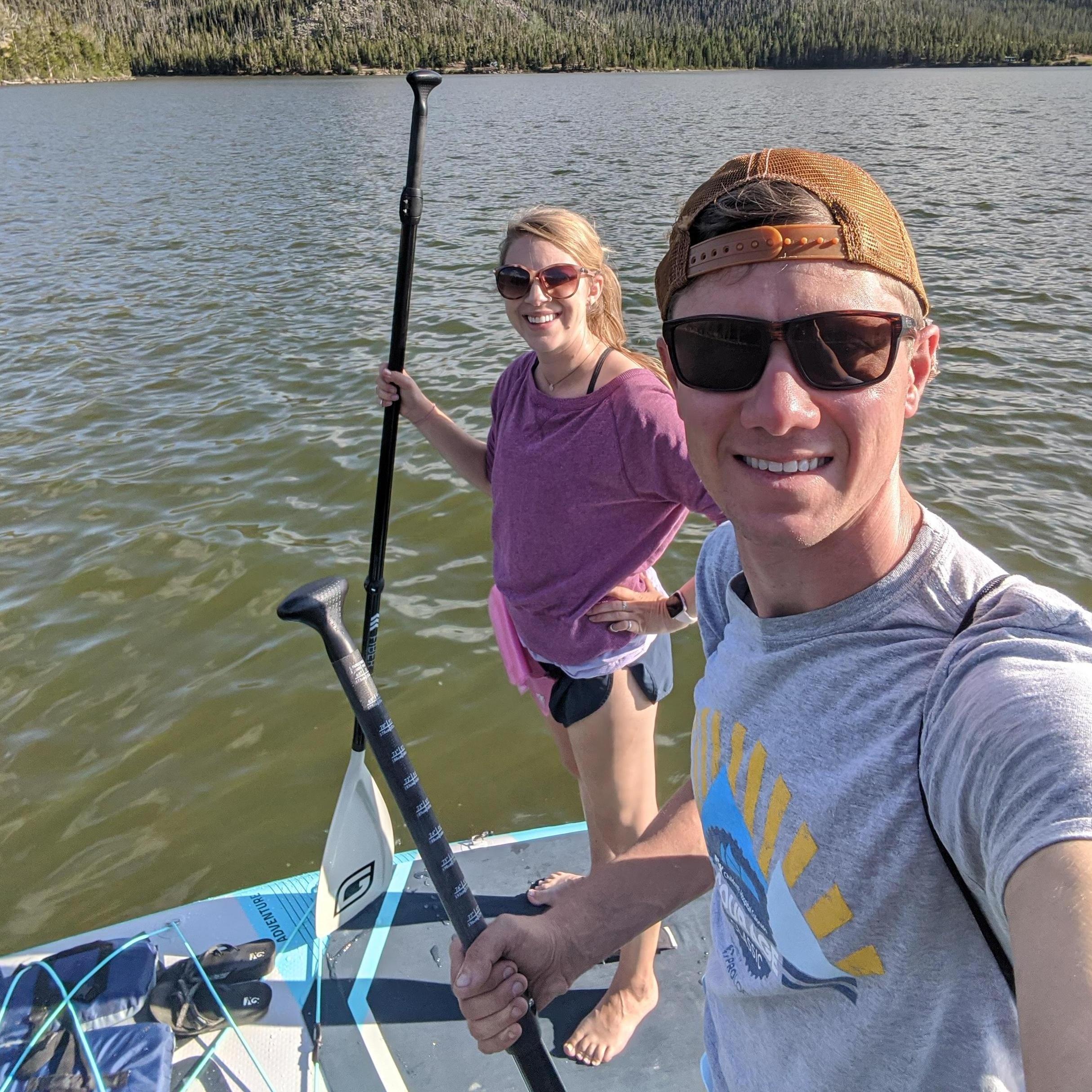 Paddleboarding in Wyoming