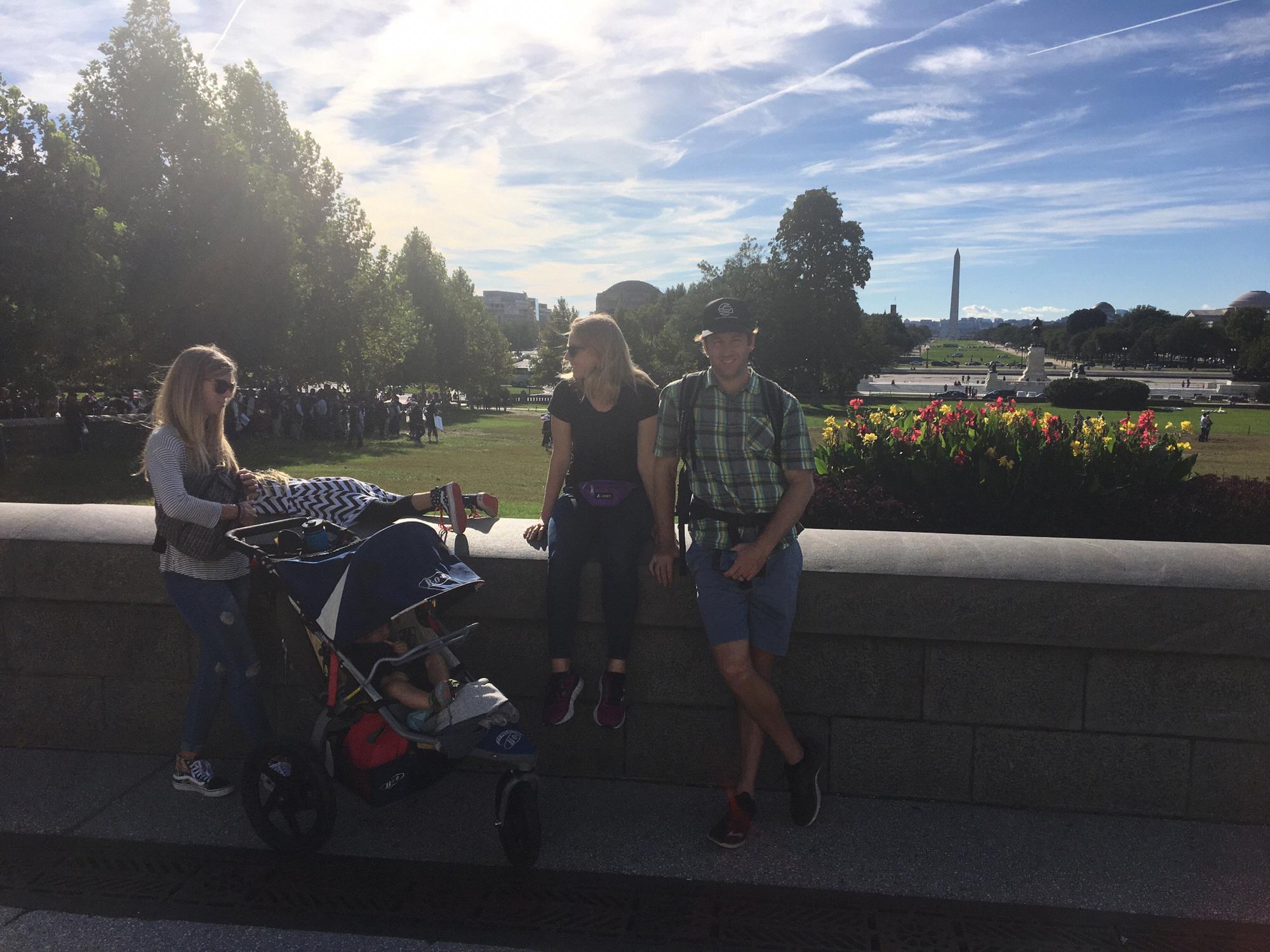 Russ, Christy, and company visiting is in DC