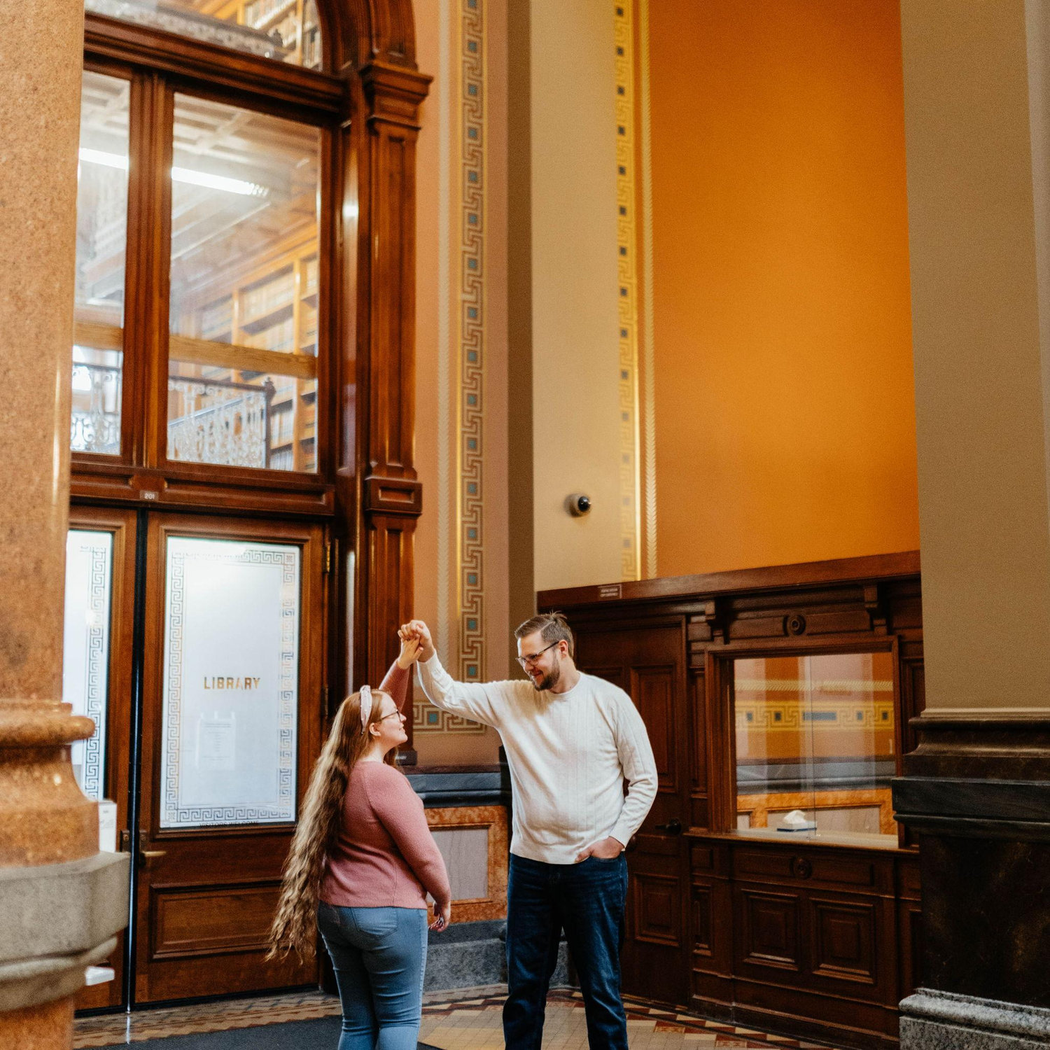 Our Engagement Photos at the Iowa State Capitol! -Courtesy of Peridot & Lace ❤️