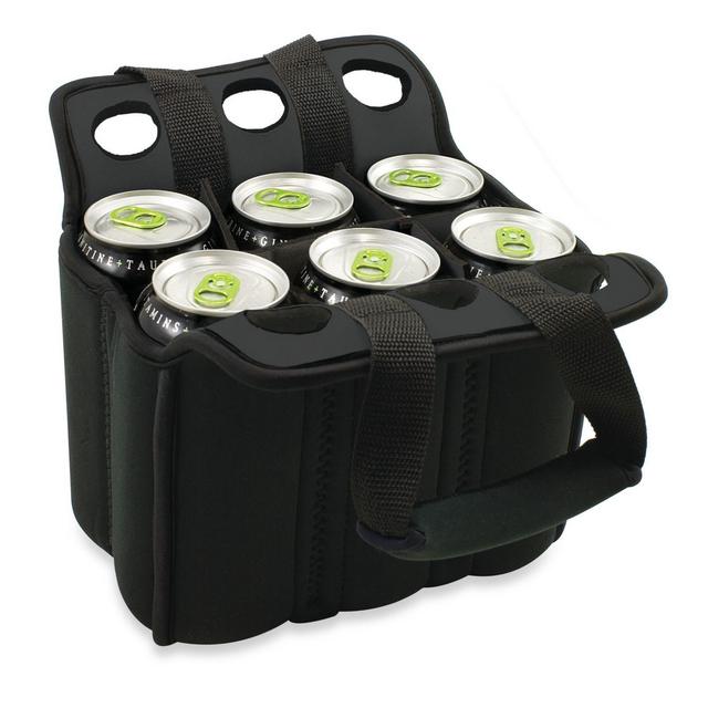 Picnic Time® Six Pack Insulated Beverage Carrier in Black