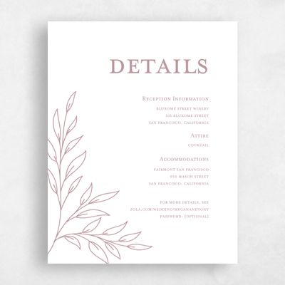 Dusty Rose, Pink Wedding Enclosure - Delana