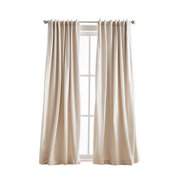 Peri Home Sanctuary 84" x 50" Back Tab Lined Window Panel, Pair