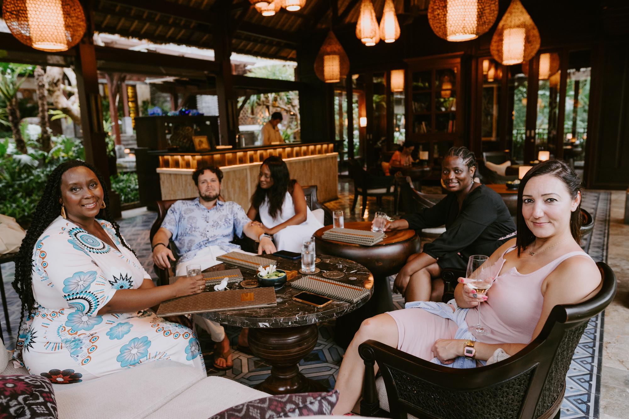 Relaxing in Bali for Leilani’s 40th birthday!