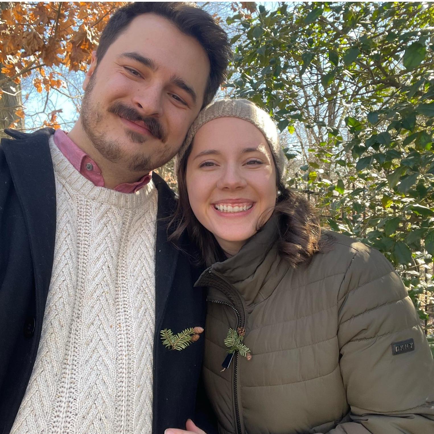 We love going on walks in Sewickley after church. Adam always makes walks feel special by choosing boutonnieres for us using whatever flower or little sprig of life catches his eye.