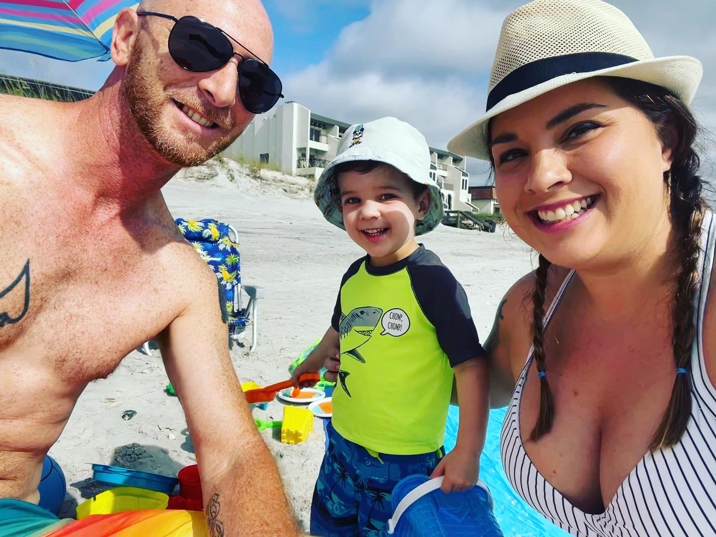 Family beach day