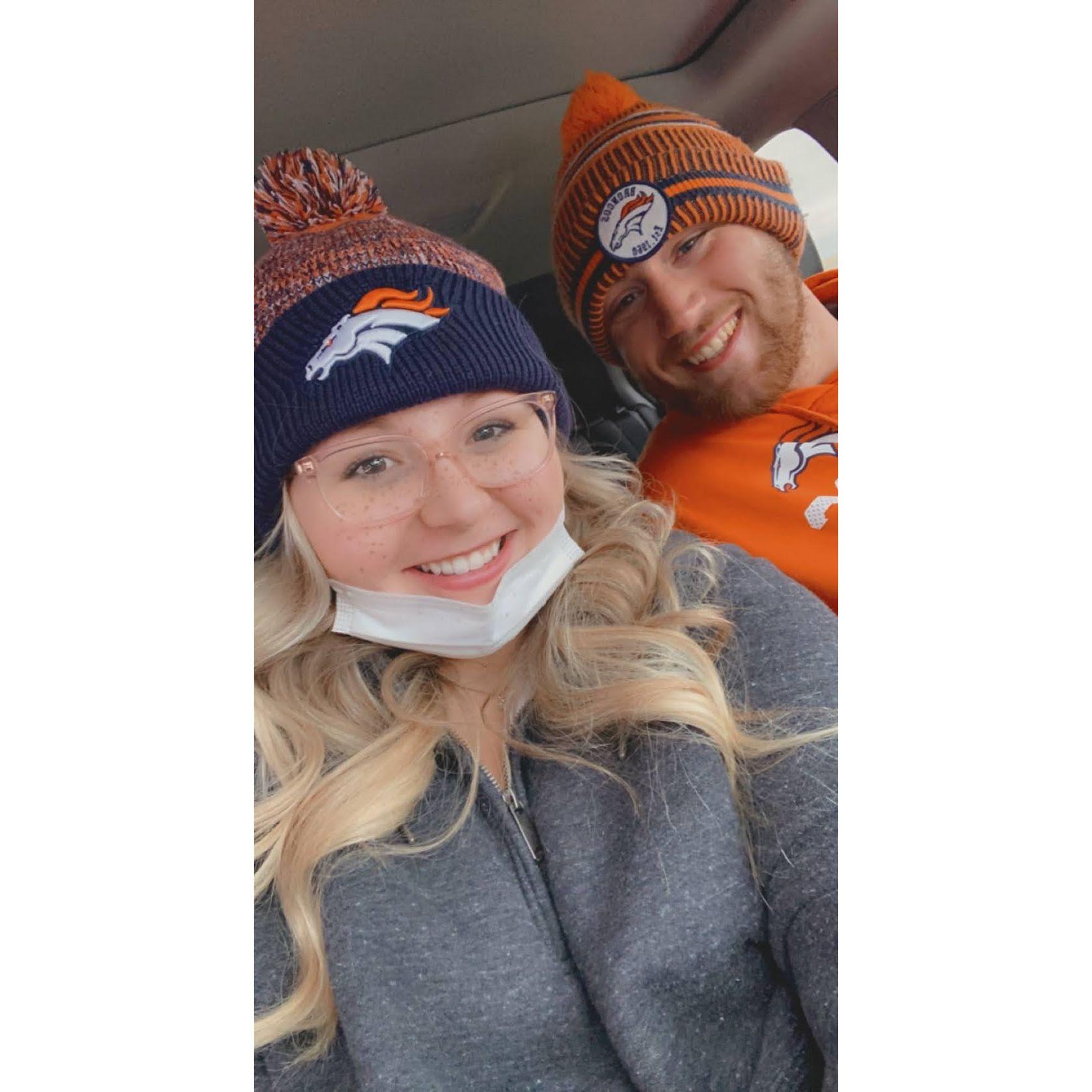 Briley repping the Broncos for Luke!
