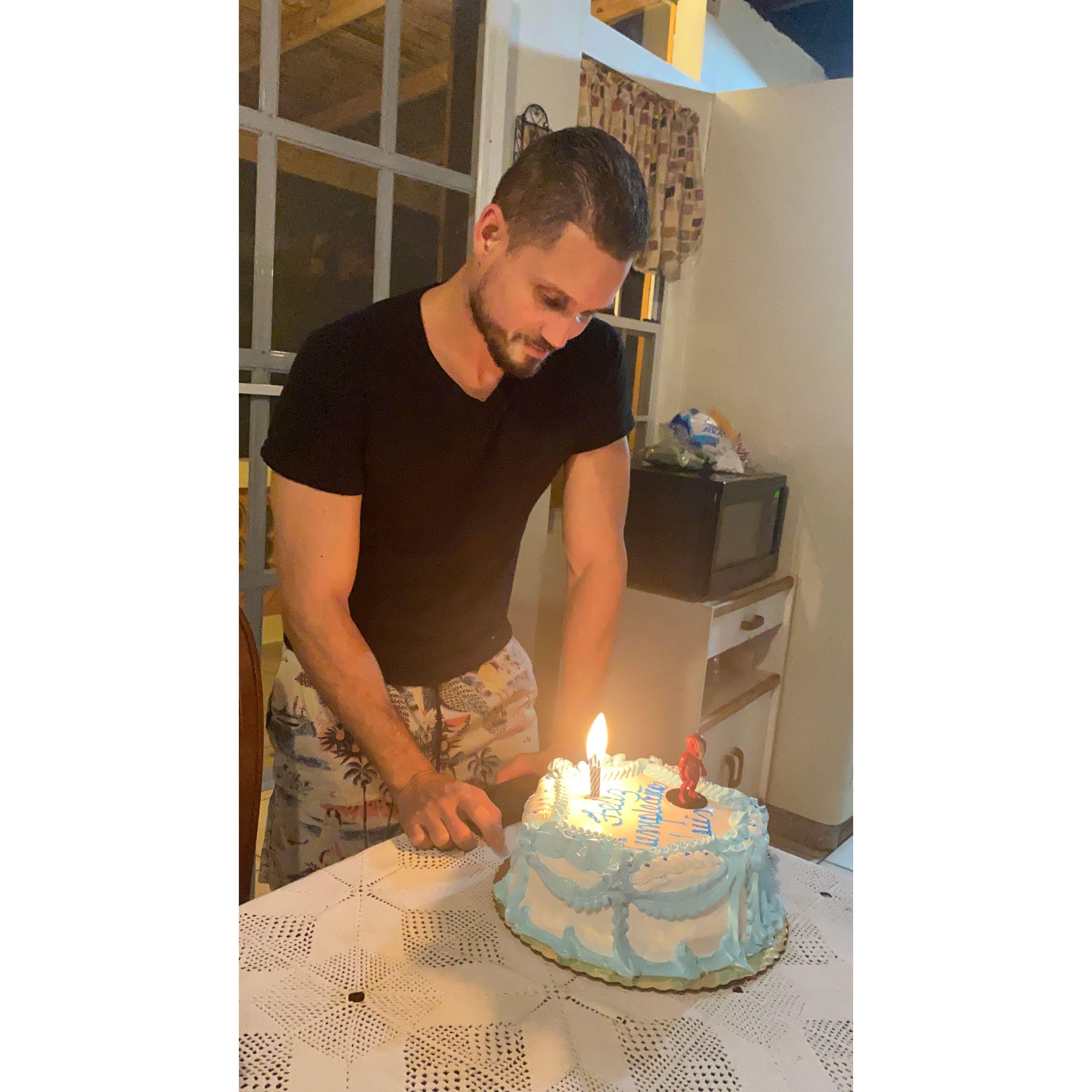 Groom's first Supercake birthday cake!!