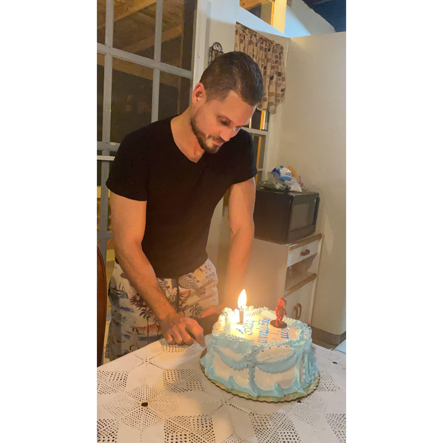 Groom's first Supercake birthday cake!!