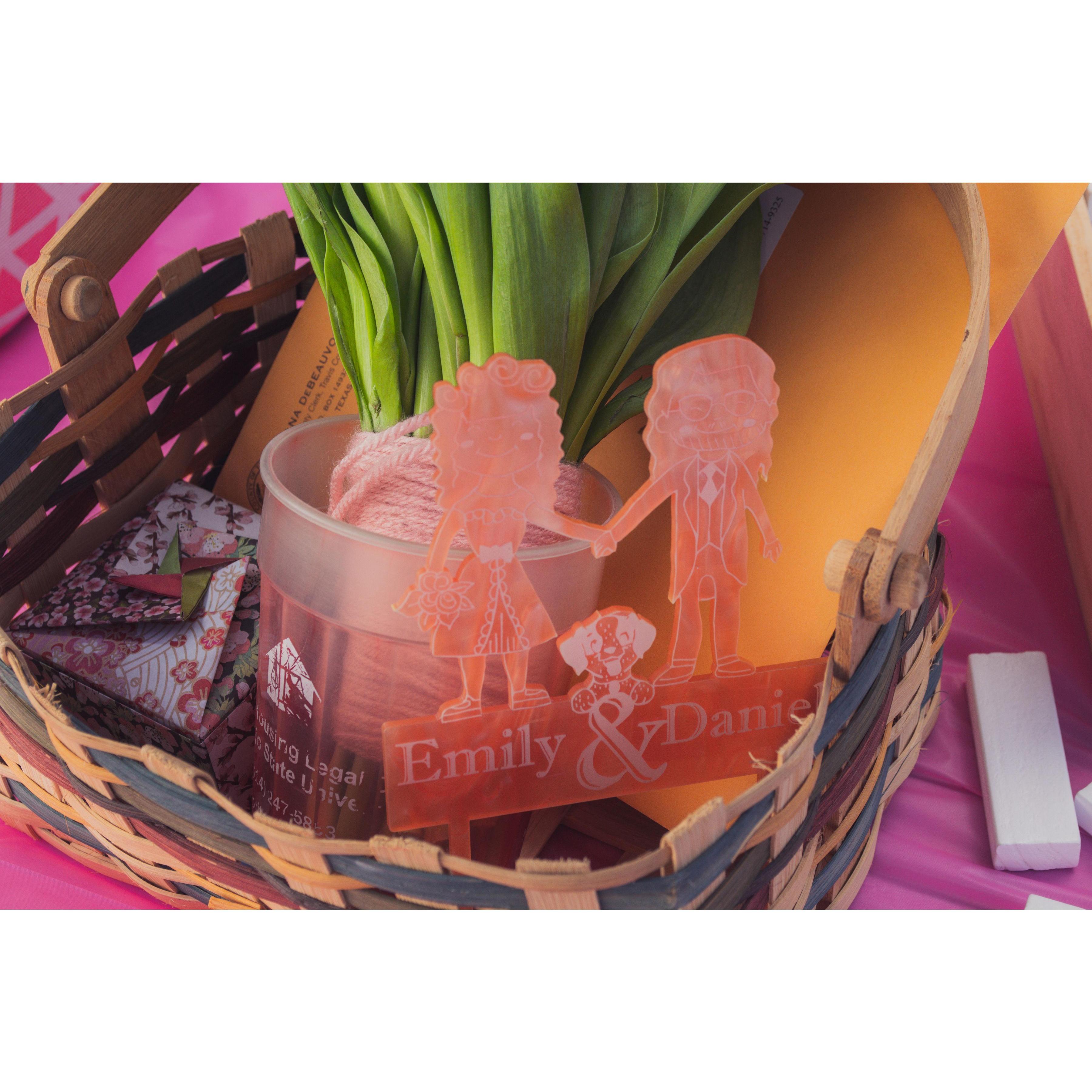 Cake topper made by Perrine!