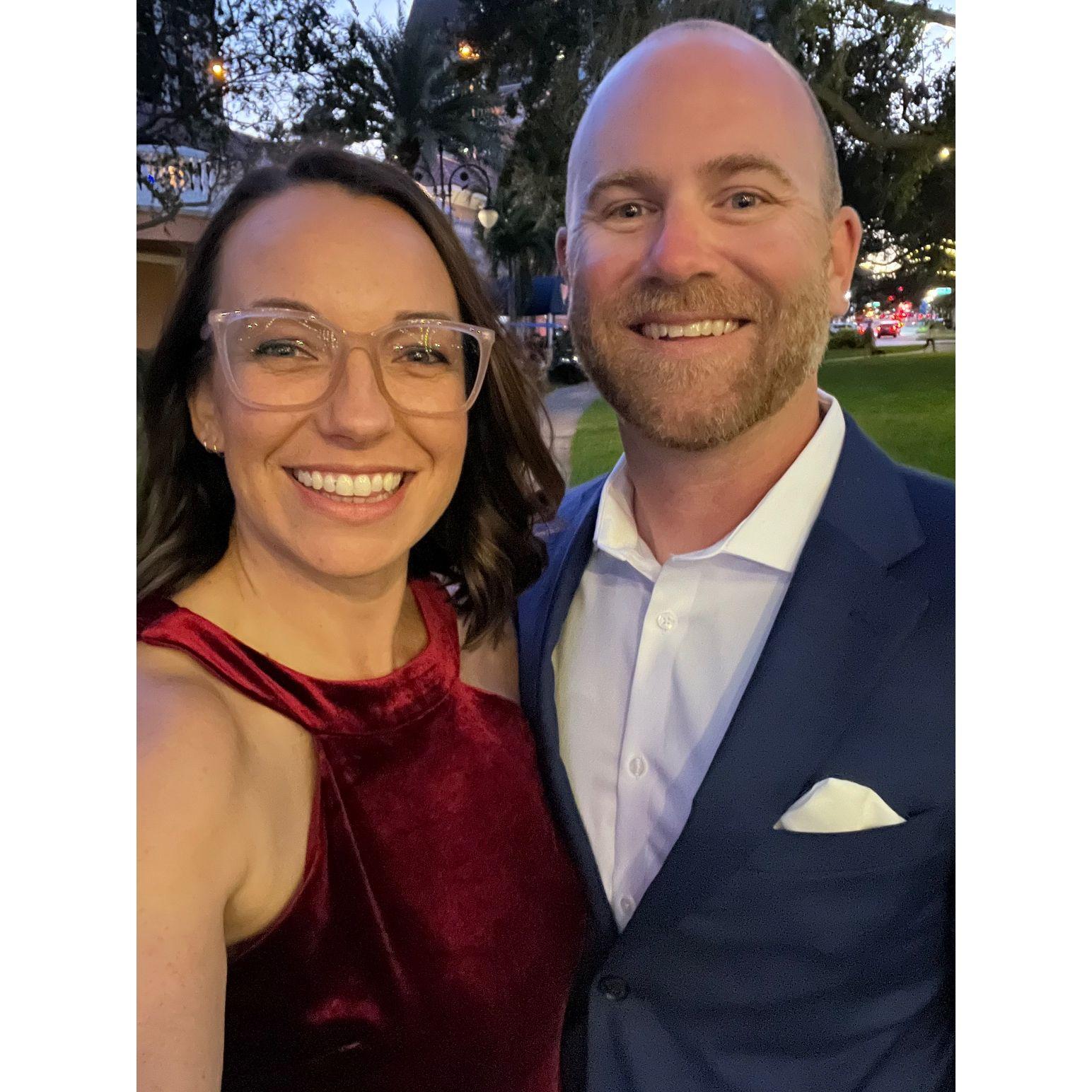 Date night at a fundraising event