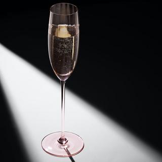 Quinn Optic Flute Glass, Set of 2