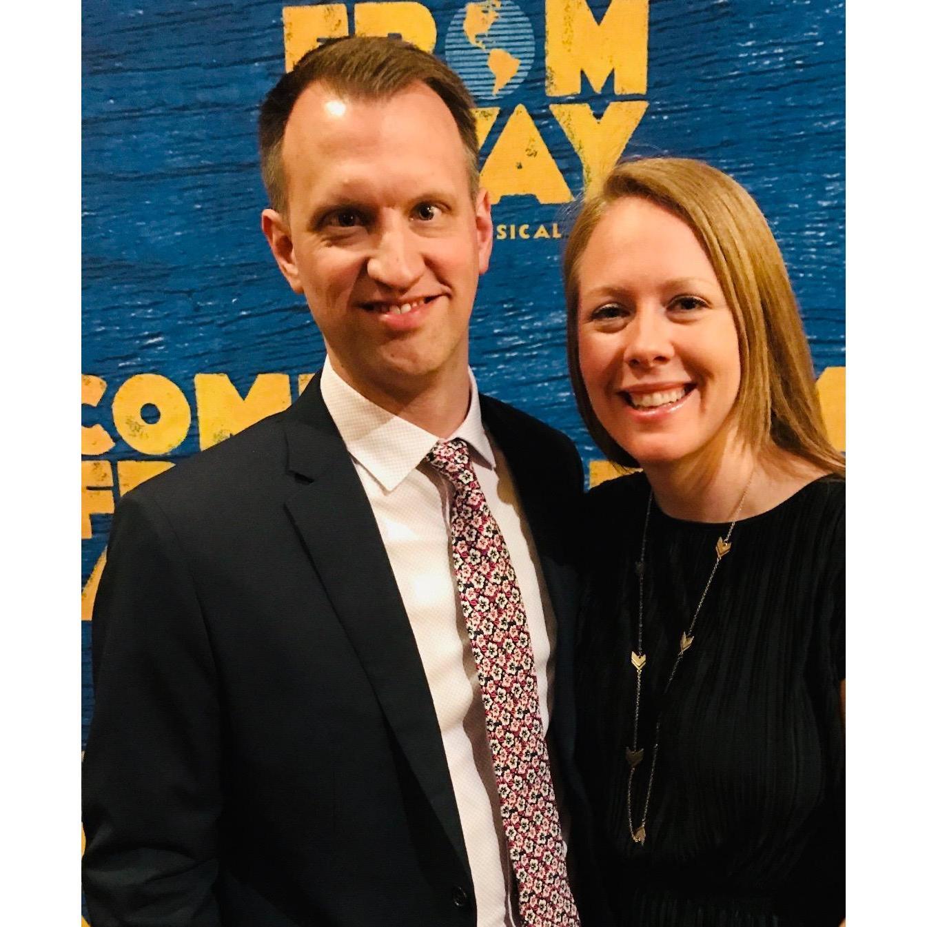 At our first Broadway opening. March 2017