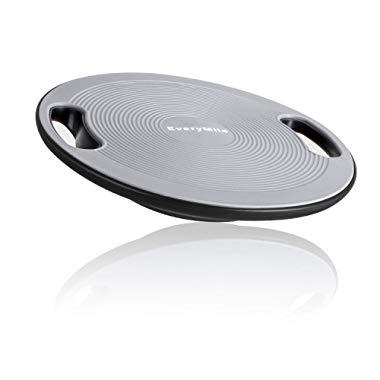 EveryMile Wobble Balance Board, Exercise Balance Stability Trainer Portable Balance Board with Handle for Workout Core Trainer Physical Therapy & Gym 15.7" Diameter No-Skid Surface