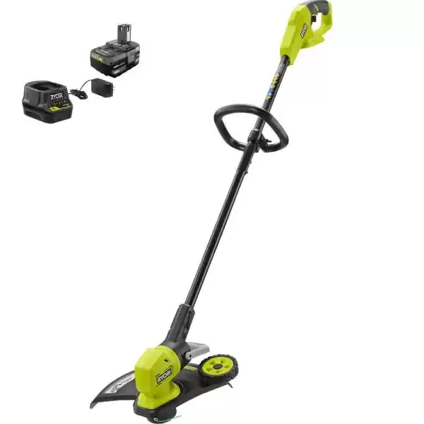 RYOBI ONE+ 18V 13 in. Cordless Battery String Trimmer with 2.0 Ah Battery and Charger