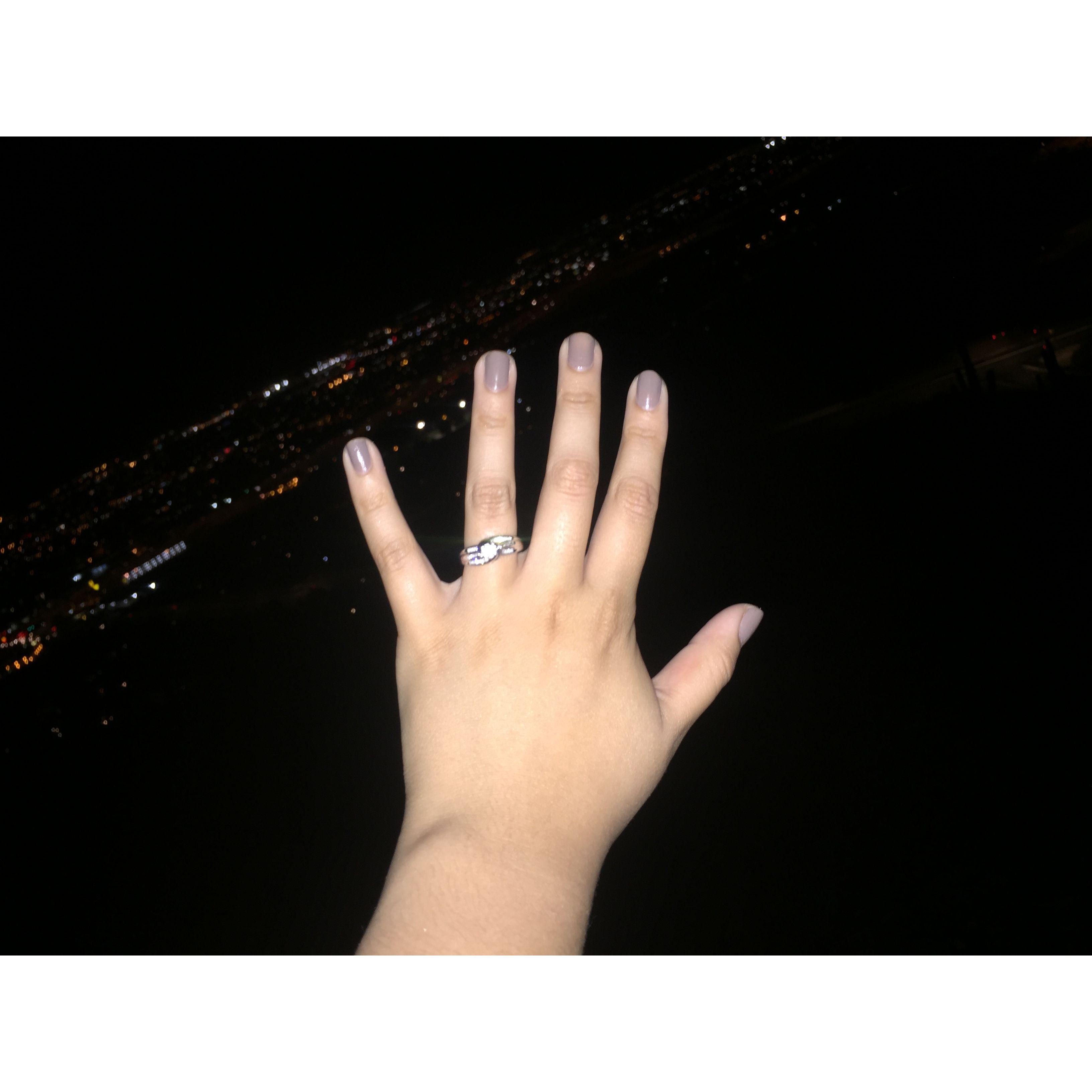 Brandon got me a promise ring on our first trip to Arizona after being together for a year.