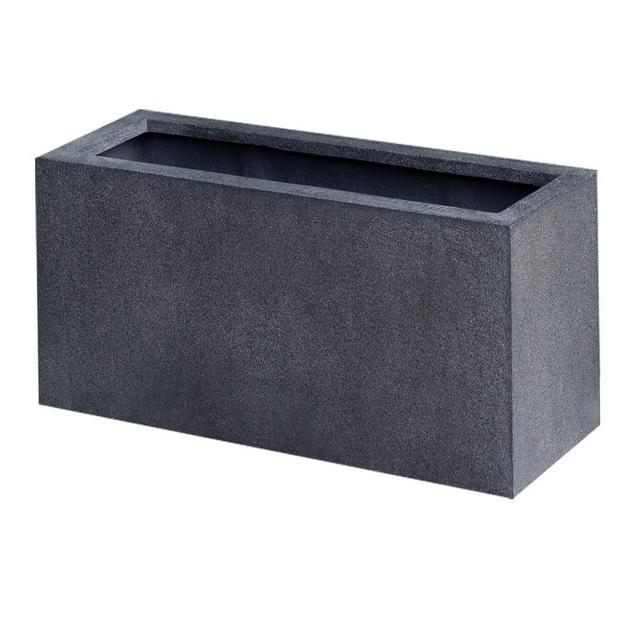 Farnley Rectangular Planter, Large, Charcoal