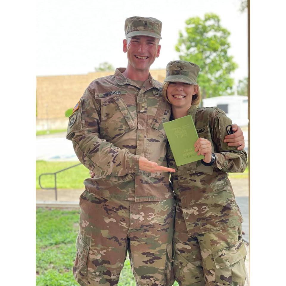 Henry met Katie outside the theater where they were concluding her aircraft selection ceremony. She had just selected CH-47 Chinooks.