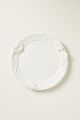 Oak Leaf Stoneware Dessert Plates, Set of 4