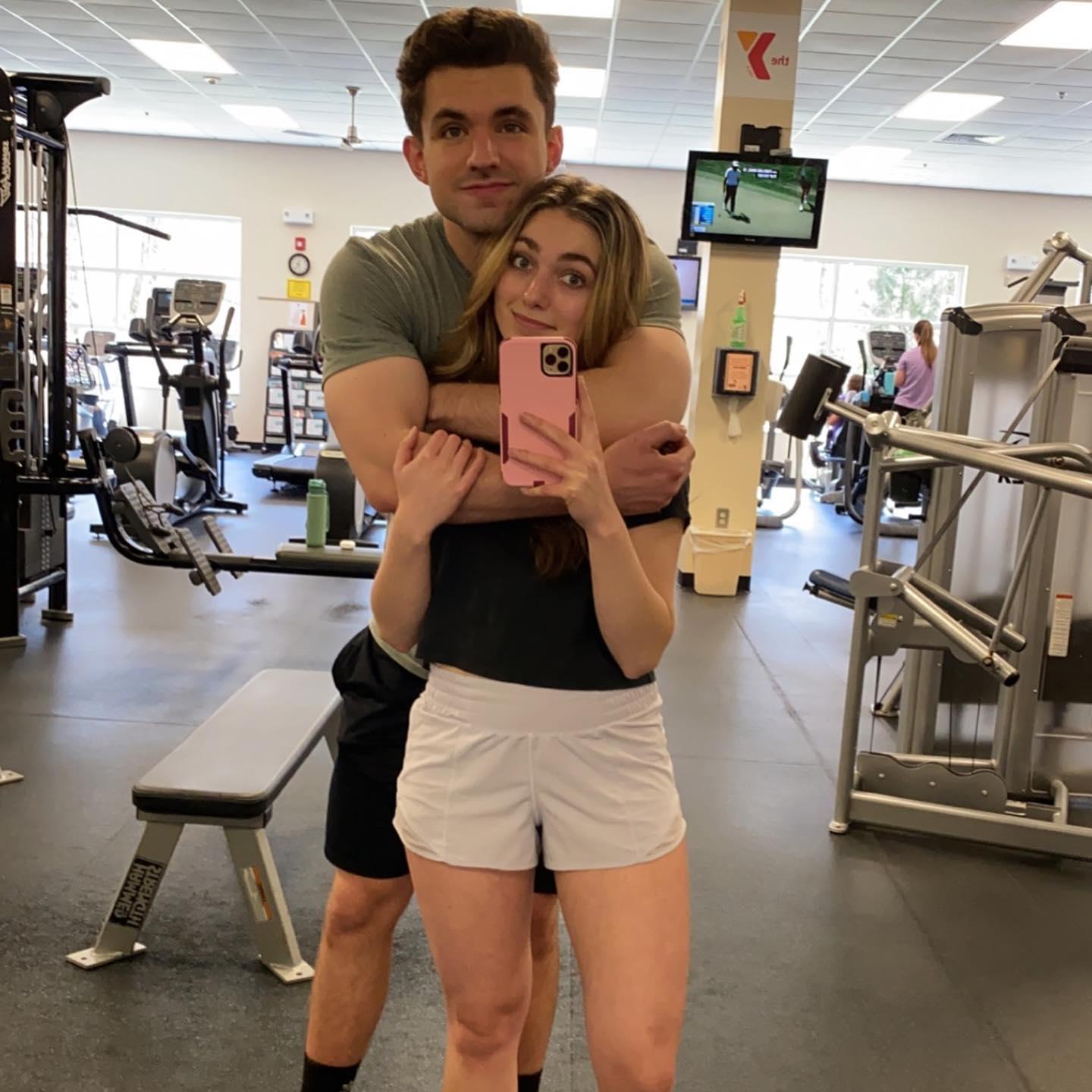 Aubrie and Nathan enjoy quality time with each other. A fun day for them is working out together and grabbing a smoothie bowl after.