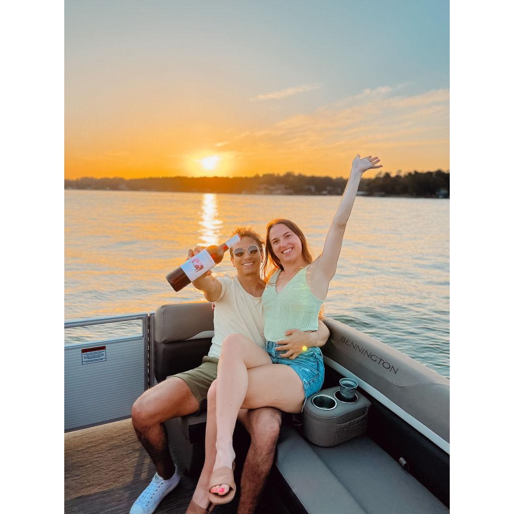 Annual Lake Trip - still teaching Sebastian how to wakeboard!