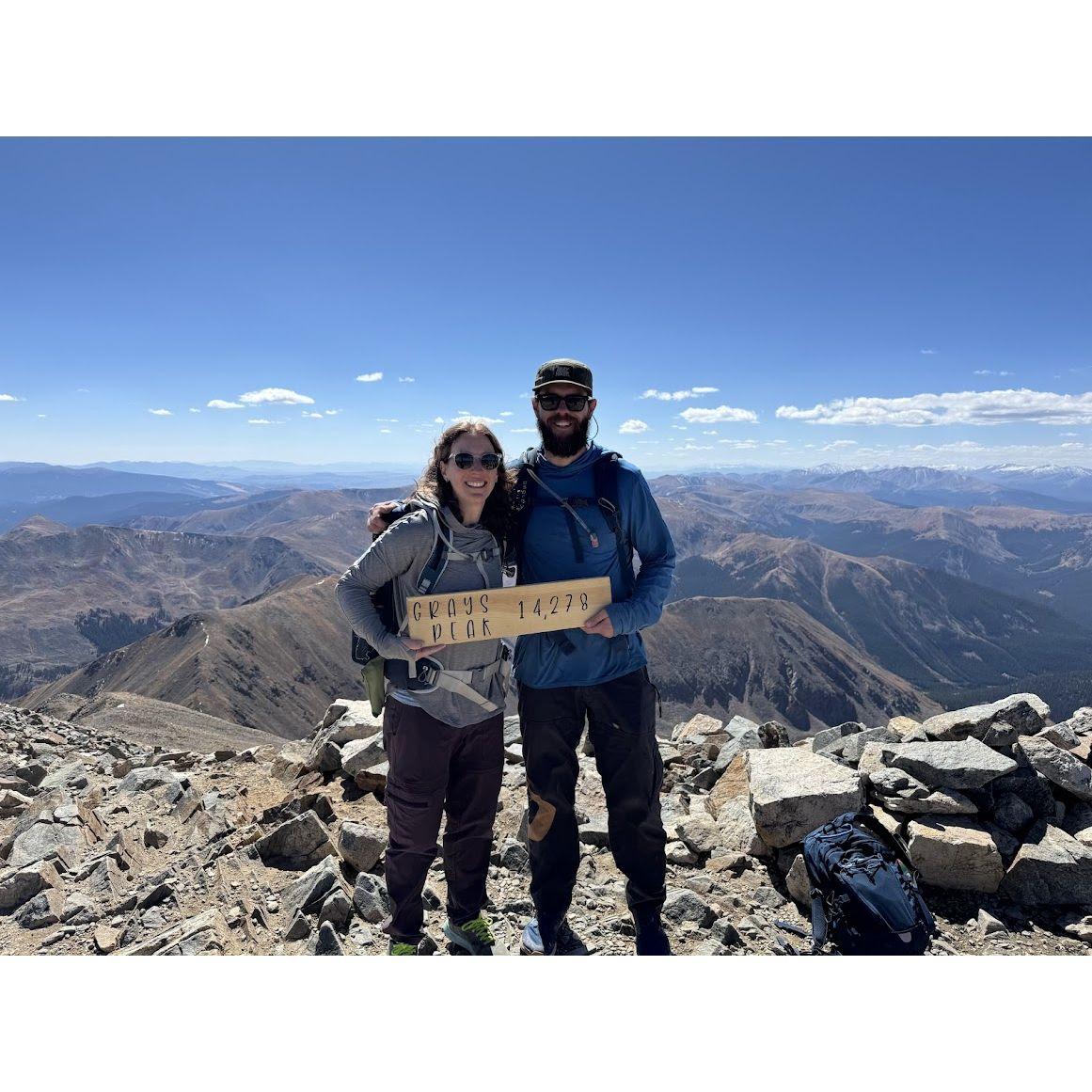 Our first 14ers - Grays and Torreys in Colorado