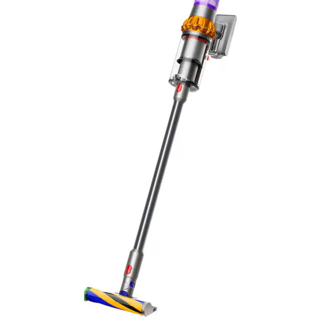 Dyson - V15 Detect Extra Cordless Vacuum with 10 accessories - Yellow/Nickel
