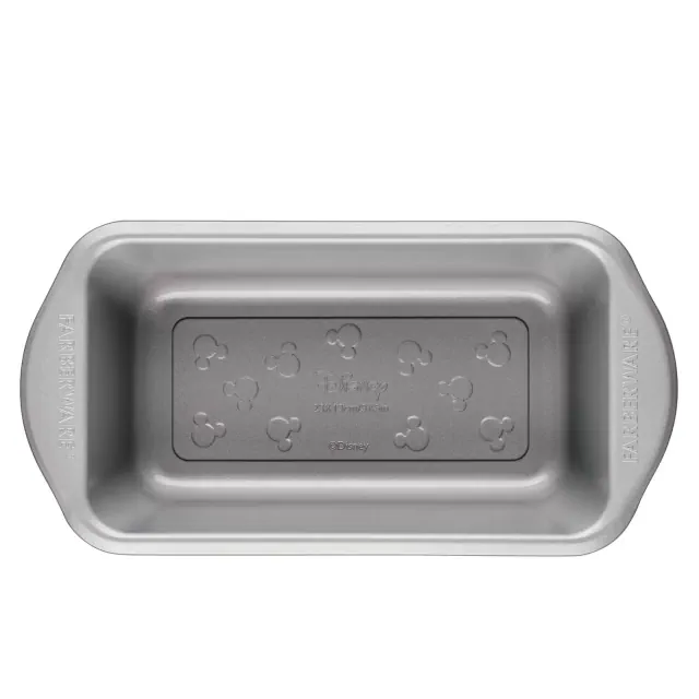 Farberware Disney Bake with Mickey 9"x5" Nonstick Loaf Pan Black