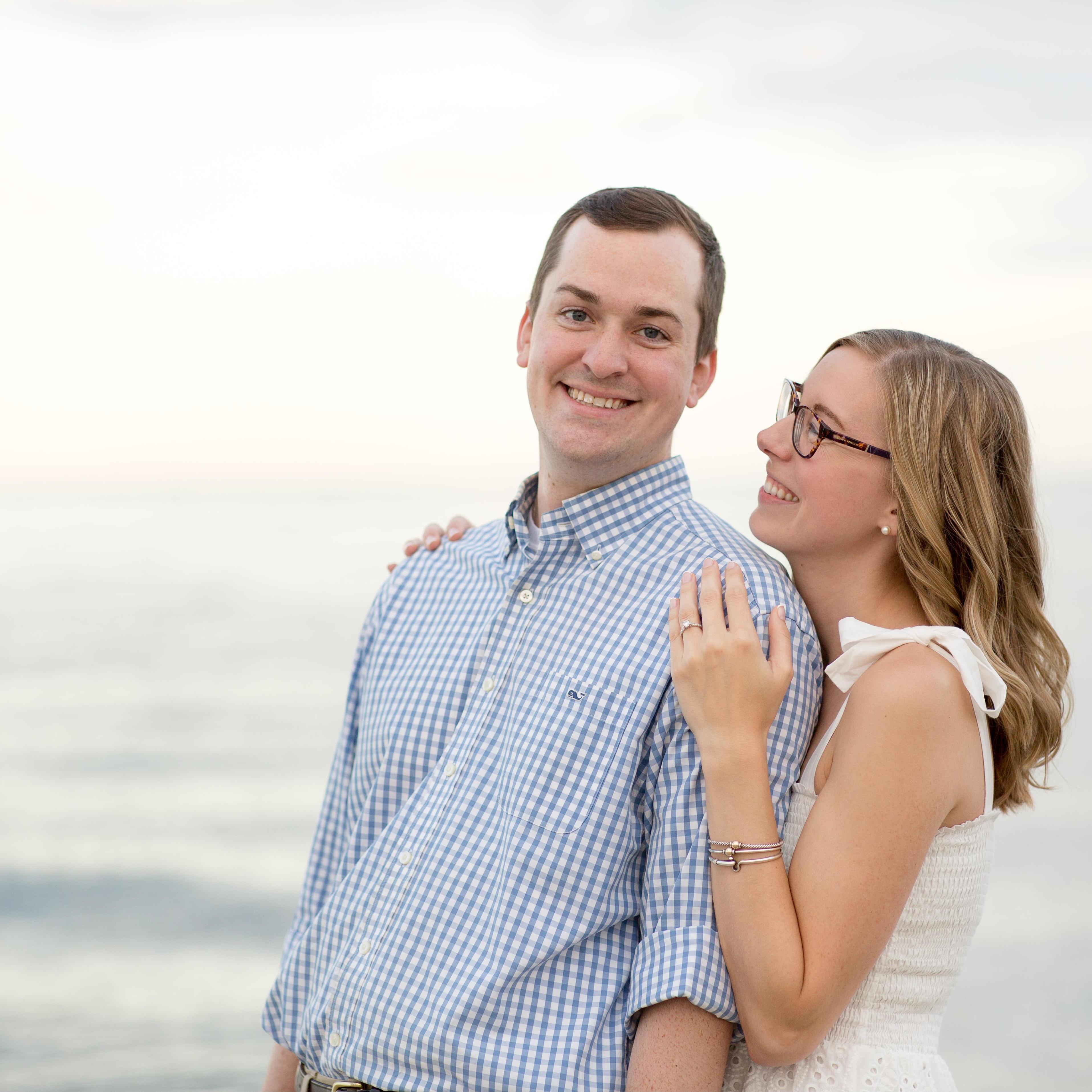 A photo from our engagement shoot at Penfield Beach in Fairfield, CT