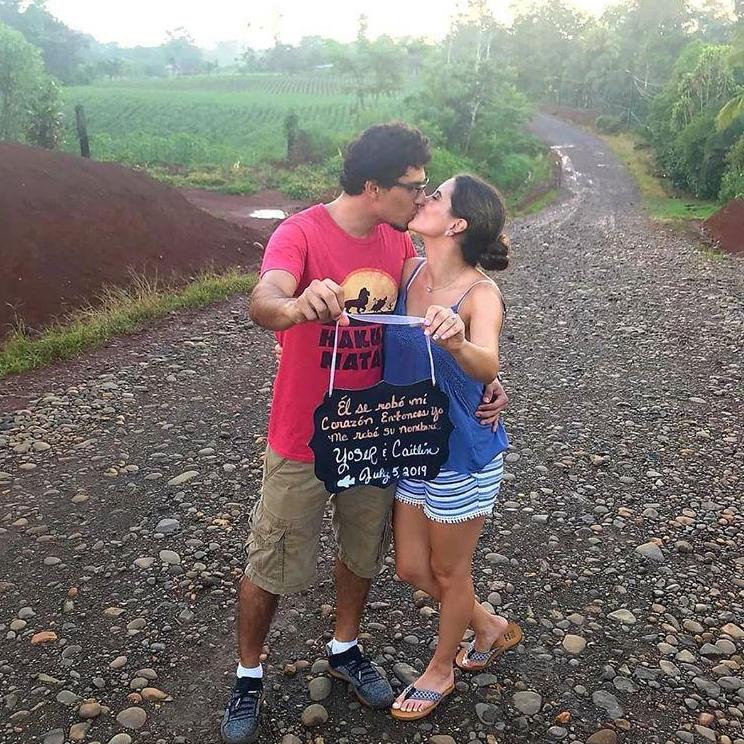 The weekend he proposed
"He stole my heart, so I am stealing his name"