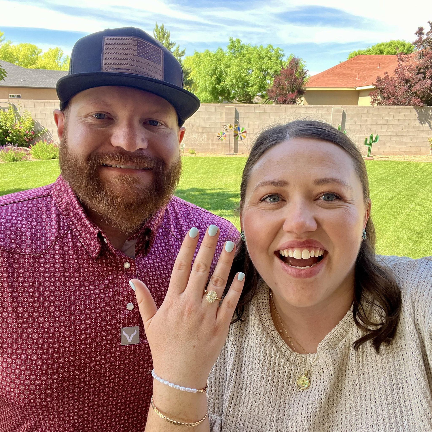 He asked! I said yes!