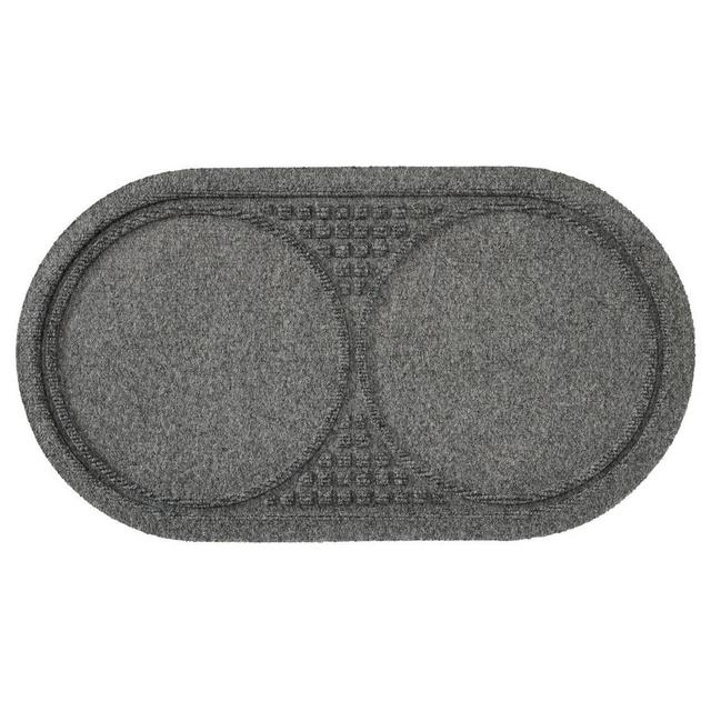 Waterhog Dog Mat, Medium Gray, Large