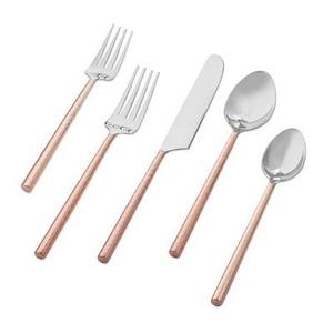Vista Hammered Copper Flatware Place Setting