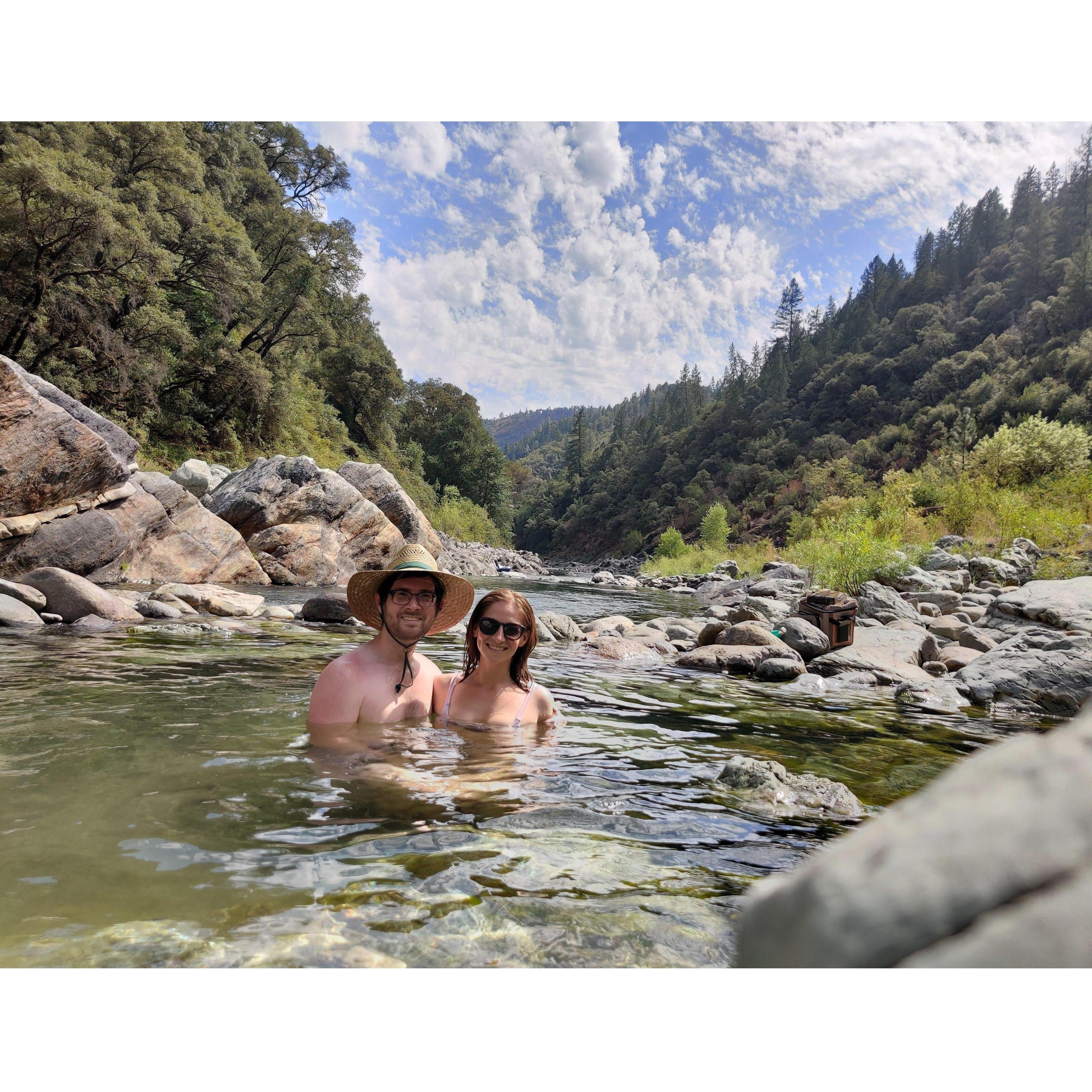 In the American River