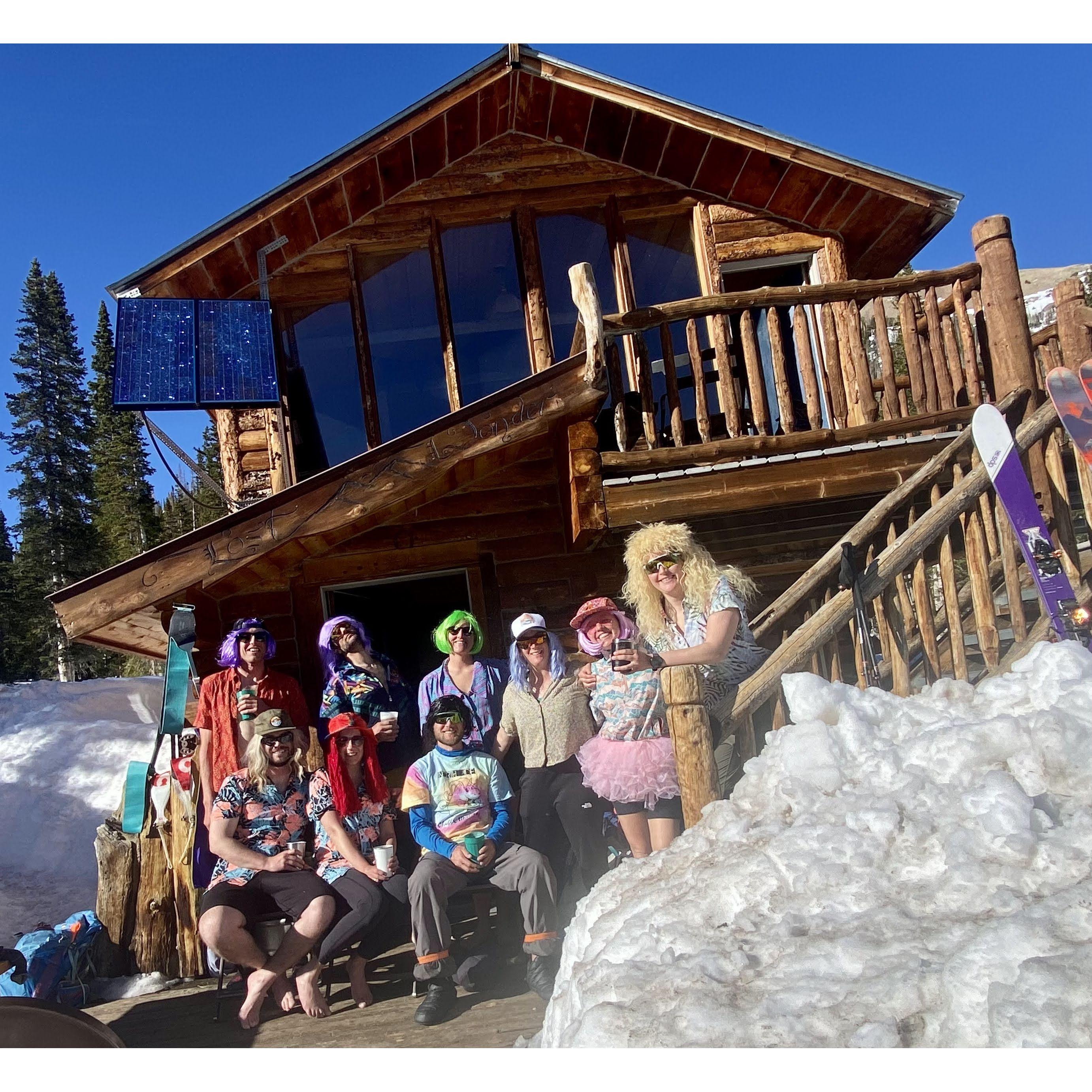 Wigging out with friends on a hut trip!
