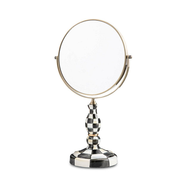 Mackenzie-Childs Courtly Check Enamel Vanity Mirror