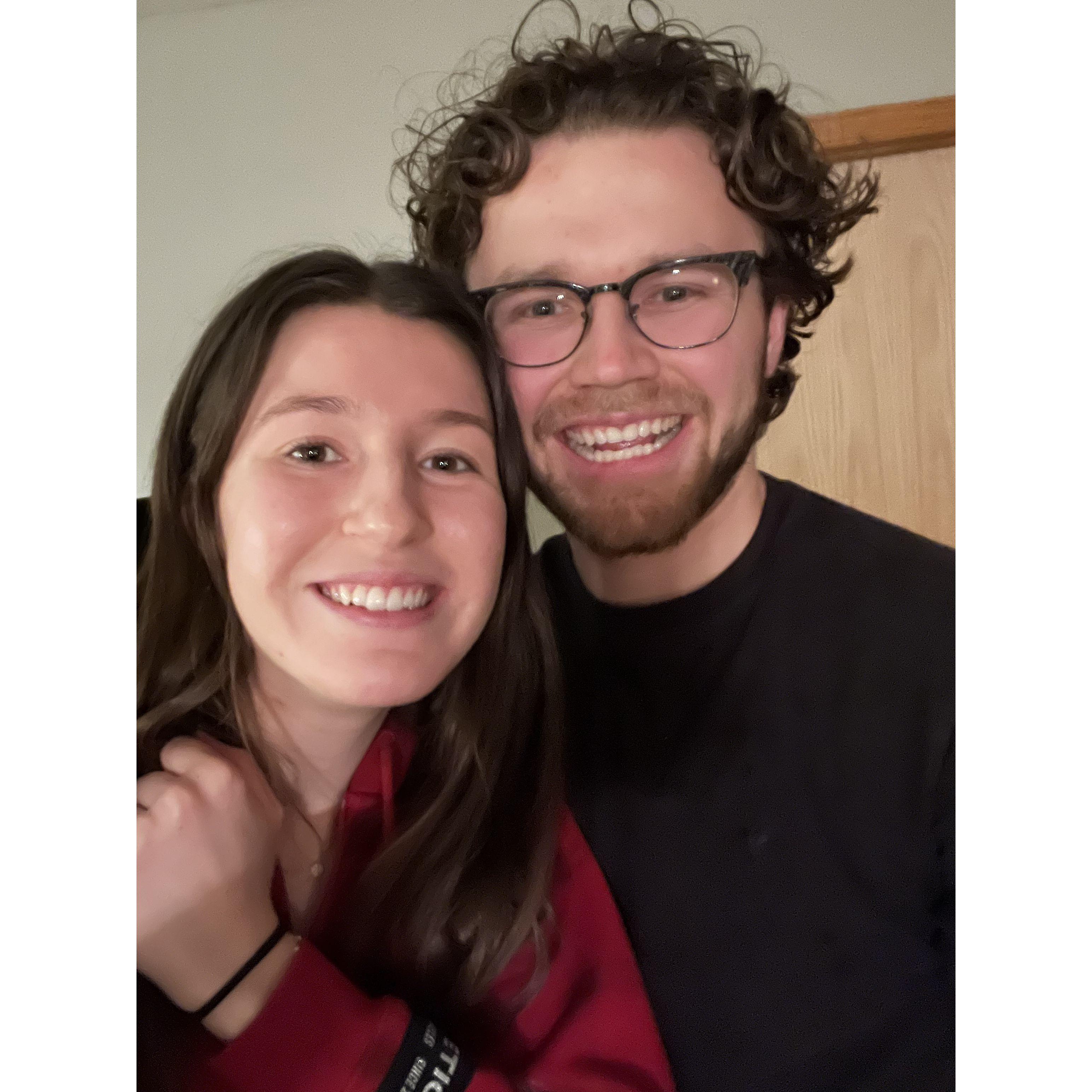 Our last Christmas together before being a married couple