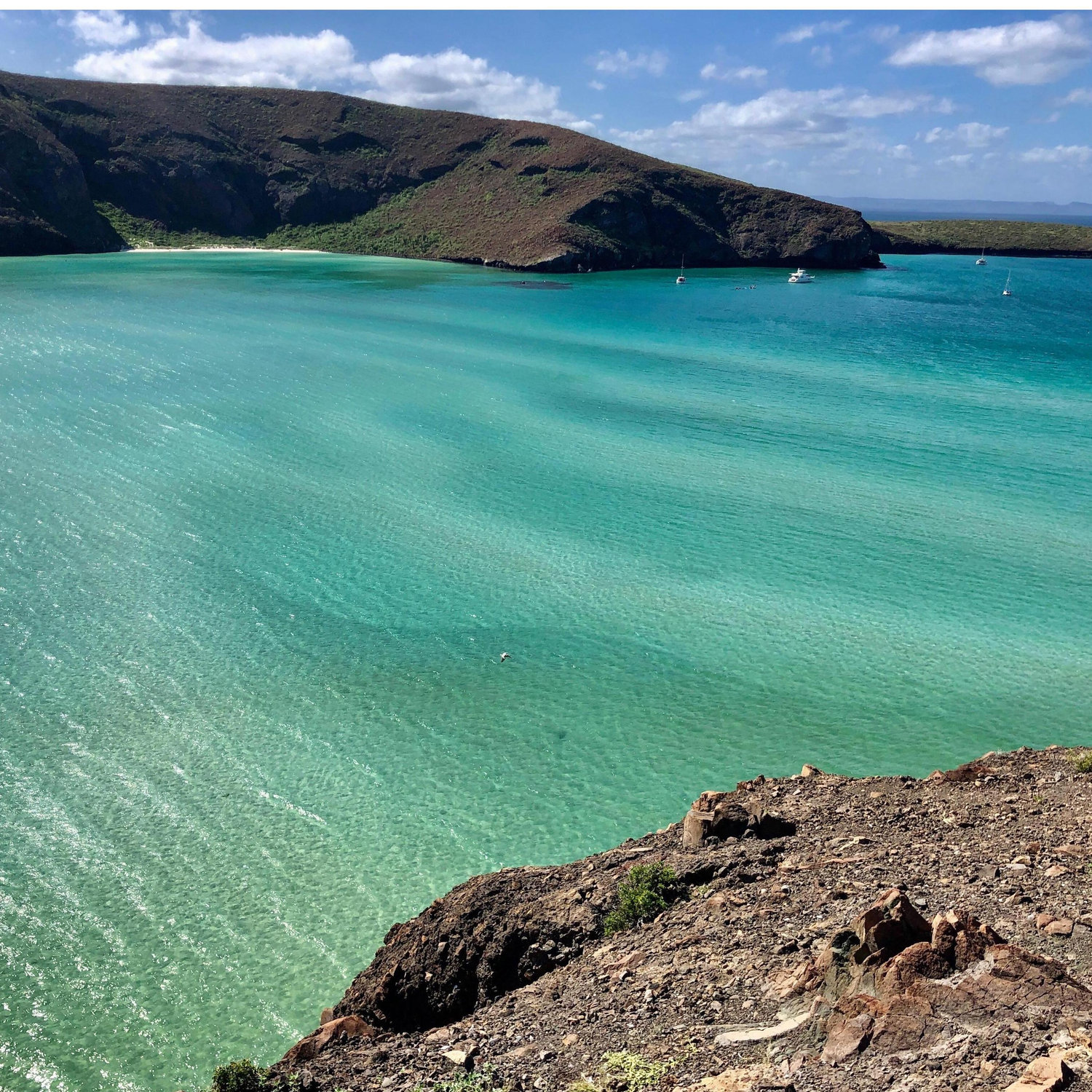 More of playa balandra - be sure to hike up to the top at high and low tide to see the view!