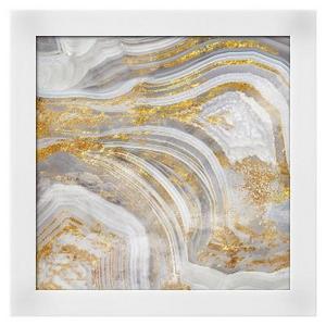 Art.com - Agate Allure I White Wood Framed Art Print